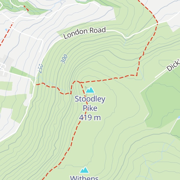 Map of Stoodley Pike