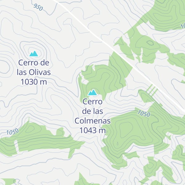 Map of Cerro de las Colmenas