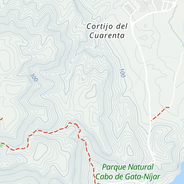 Map of Cerro Colorado