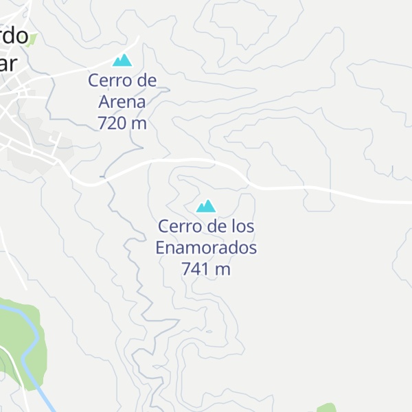 Map of Cerro de los Enamorados
