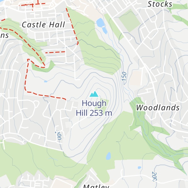 Map of Hough Hill