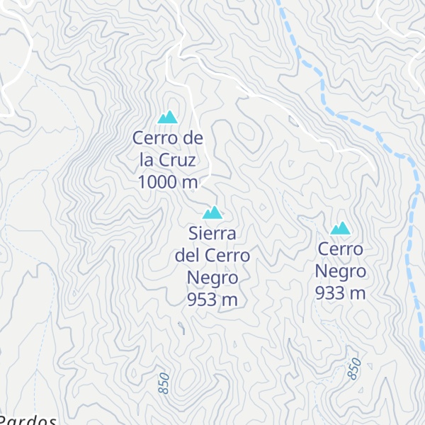 Map of Sierra del Cerro Negro