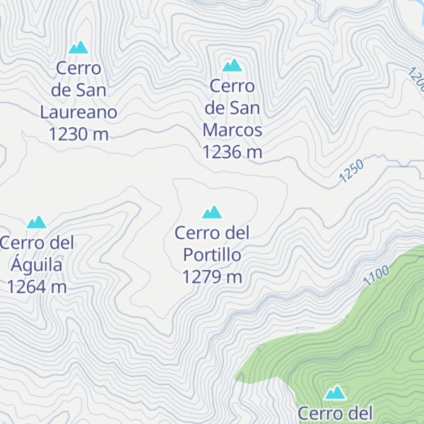 Map of Cerro del Portillo