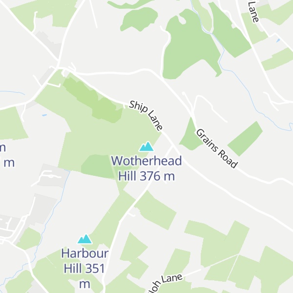 Map of Wotherhead Hill