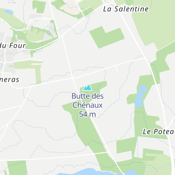 Map of Butte des Chénaux