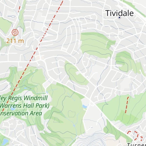 Map of Darbys Hill