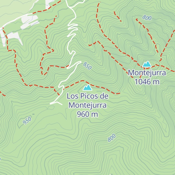Map of Los Picos de Montejurra