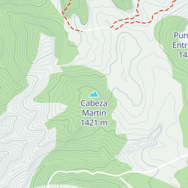 Map of Cabeza Martín