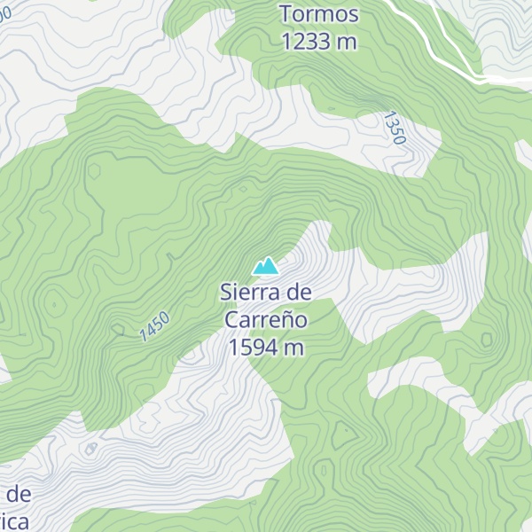 Map of Sierra de Carreño