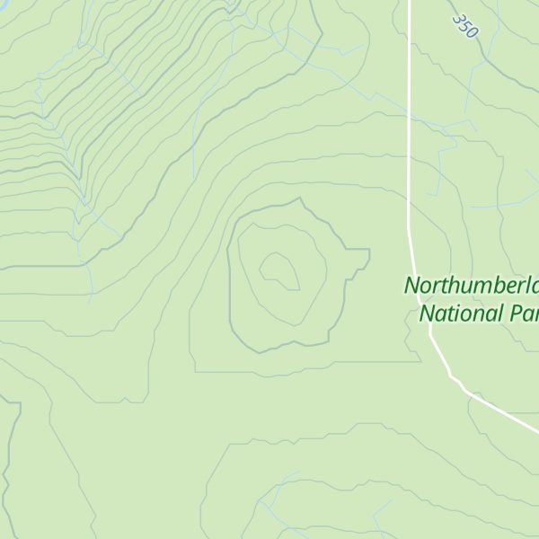 Map of Langlee Crags