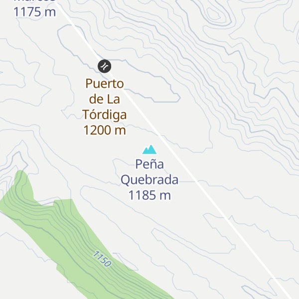Map of Peña Quebrada