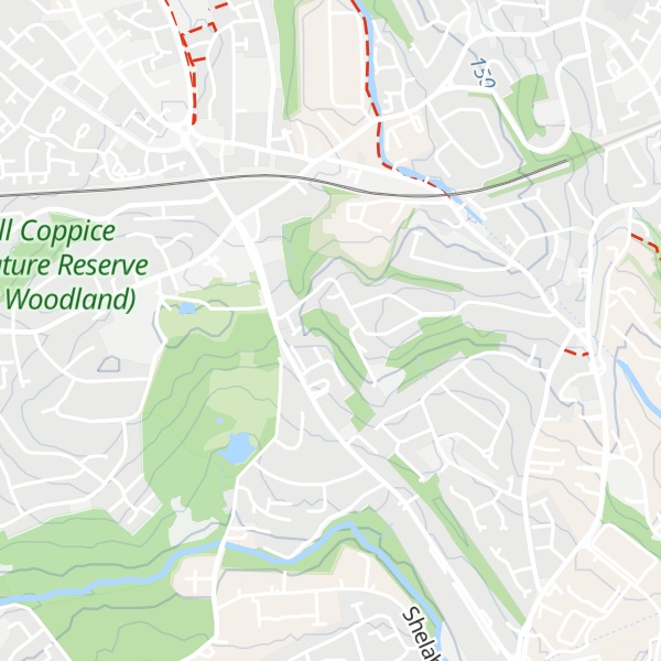 Map of Haden Hill