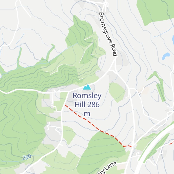 Map of Romsley Hill