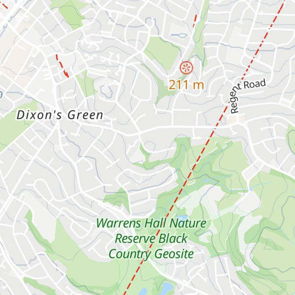 Map of Tansley Hill