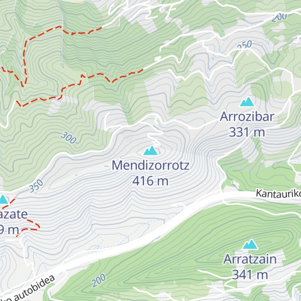 Map of Mendizorrotz