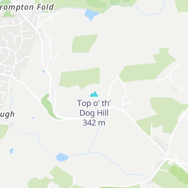 Map of Top o' th' Dog Hill