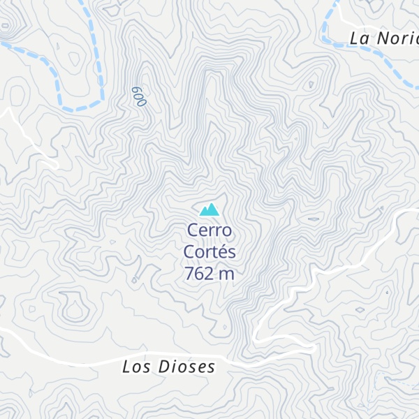 Map of Cerro Cortés