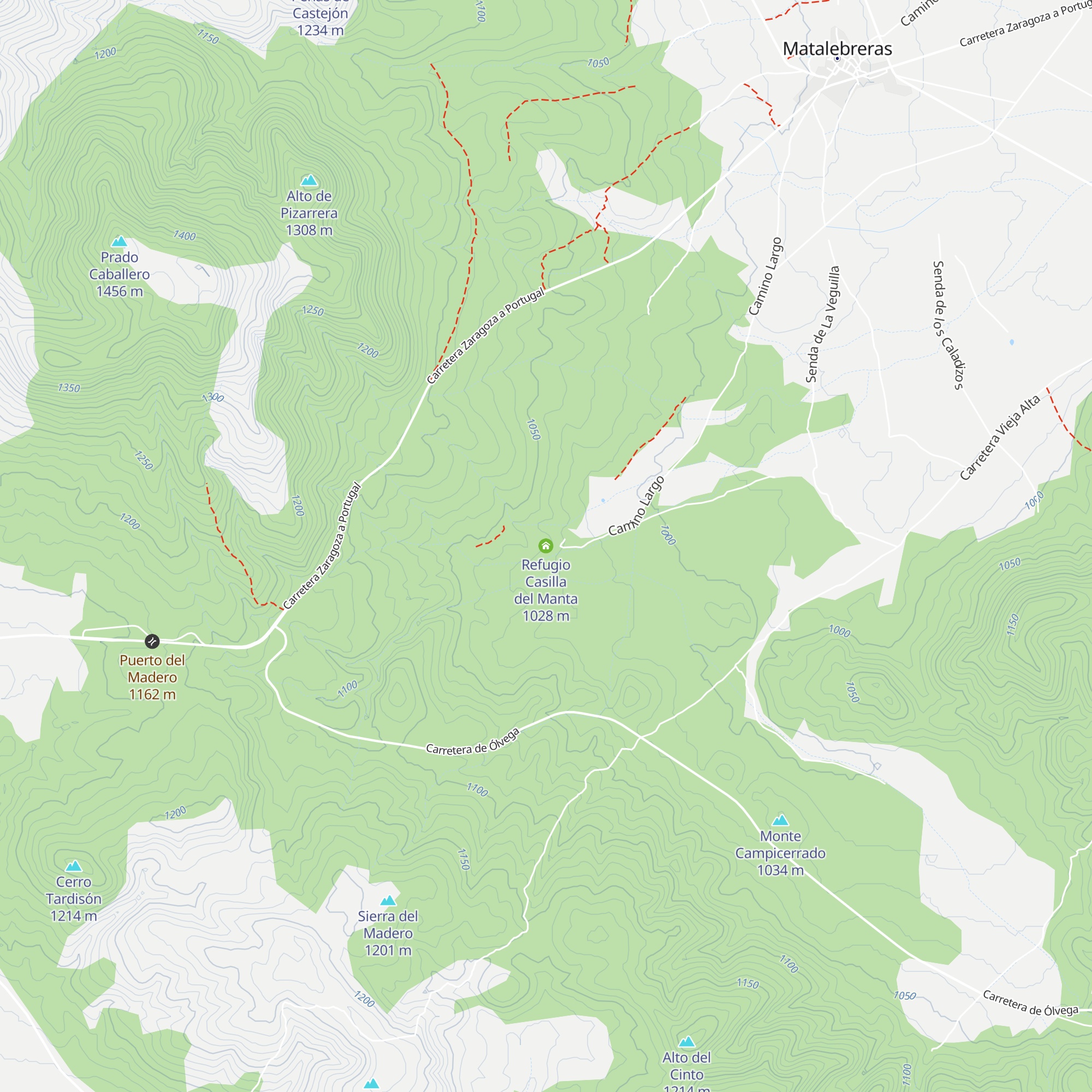 Refugio Casilla del Manta map