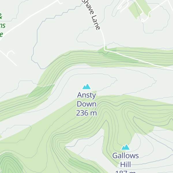 Map of Ansty Down