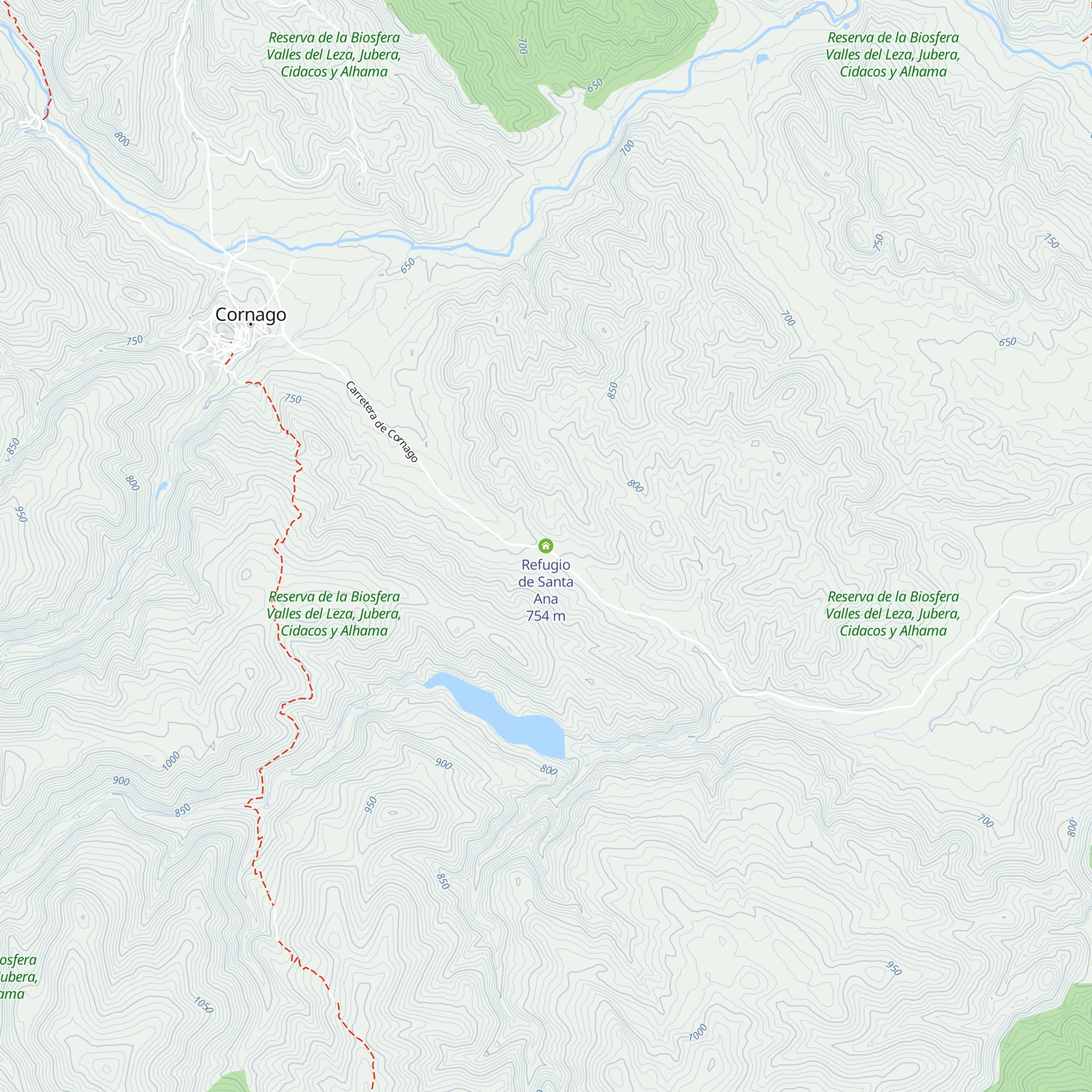 Refugio de Santa Ana map