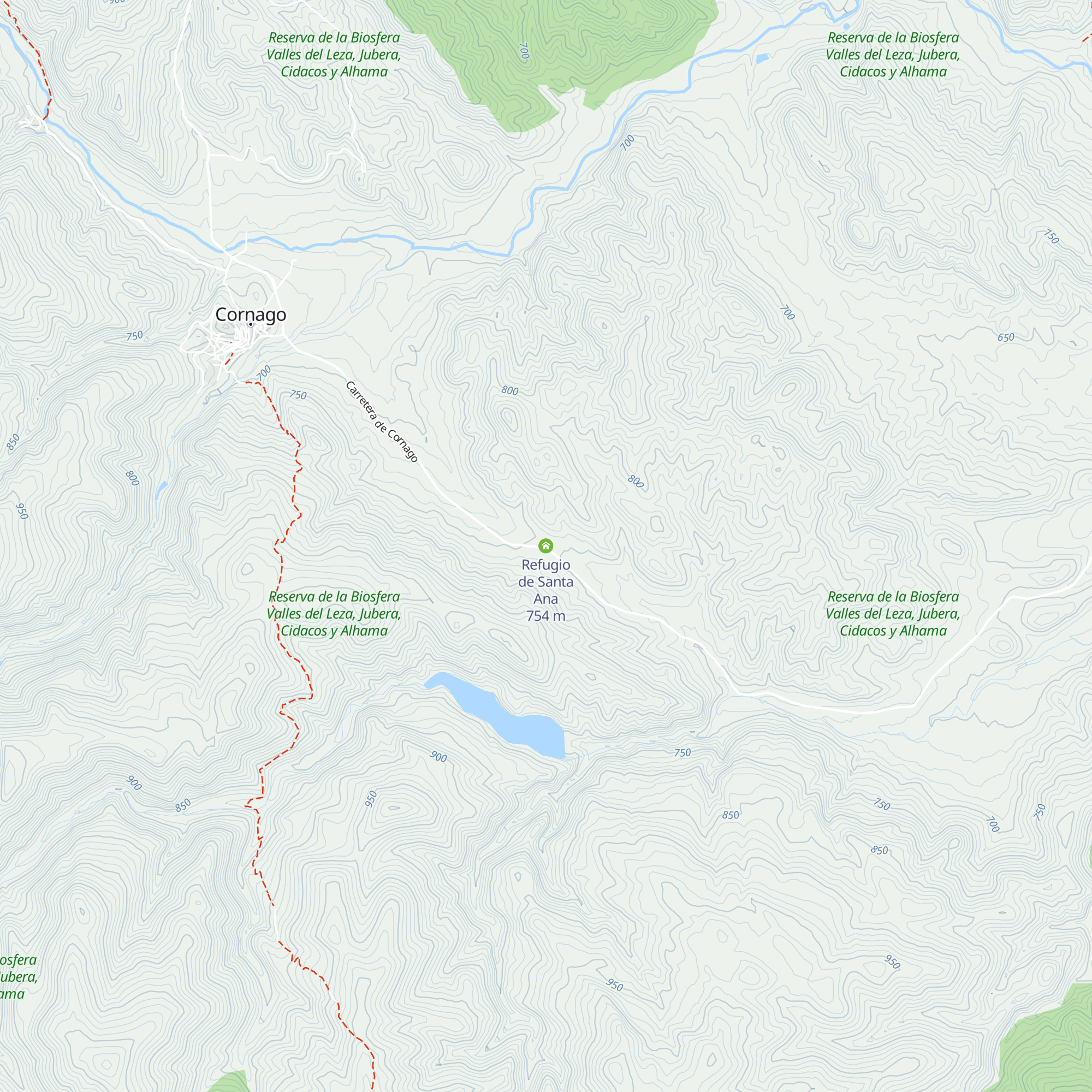 Refugio de Santa Ana map