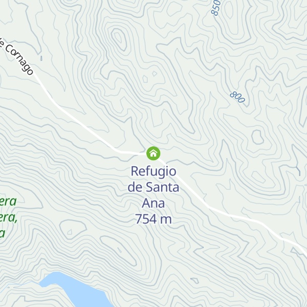 Map of Refugio de Santa Ana