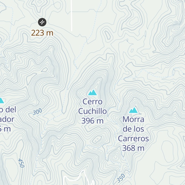 Map of Cerro Cuchillo