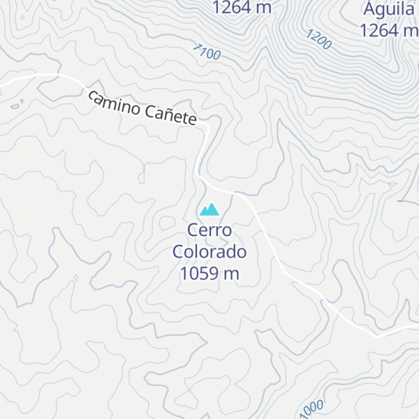 Map of Cerro Colorado