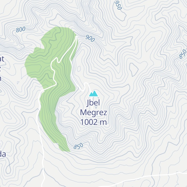 Map of Jbel Megrez