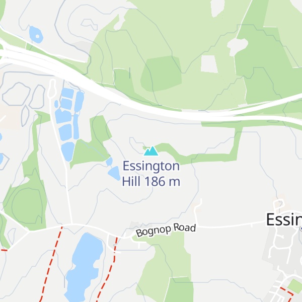 Map of Essington Hill