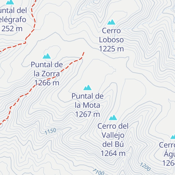 Map of Puntal de la Mota