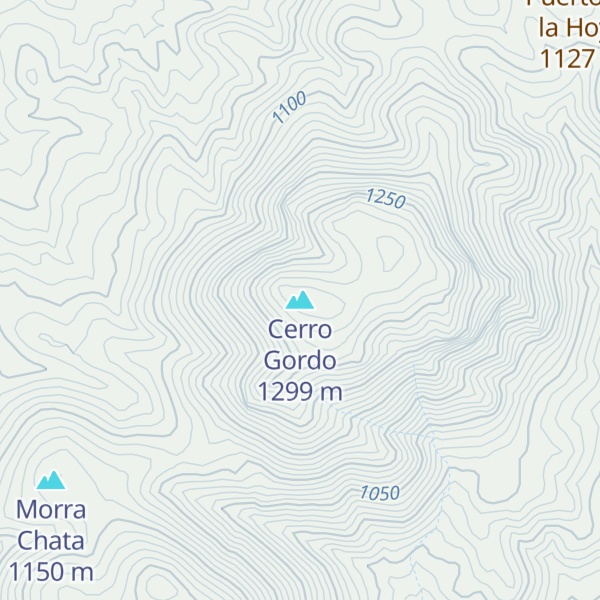 Map of Cerro Gordo