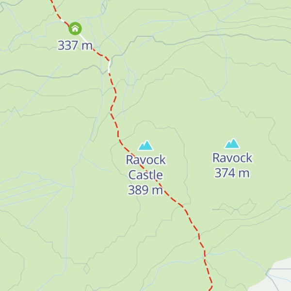 Map of Ravock Castle