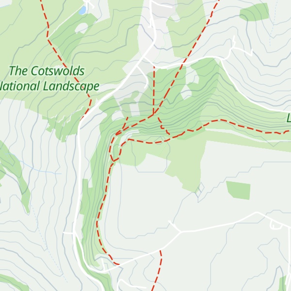 Map of Leckhampton Hill