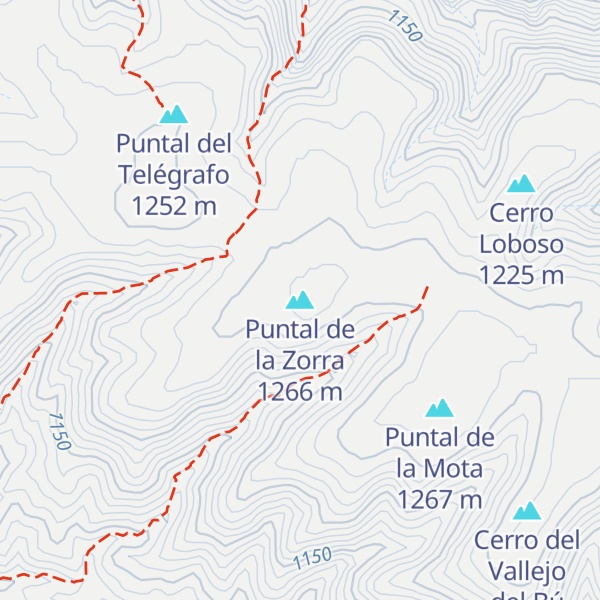 Map of Puntal de la Zorra