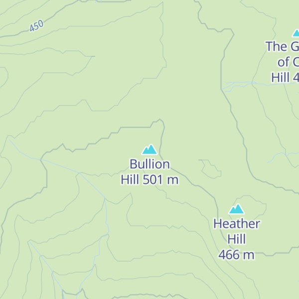 Map of Bullion Hill