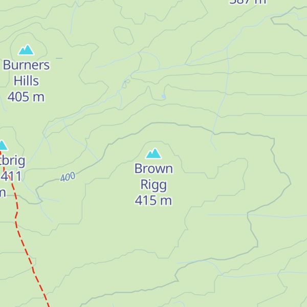 Map of Brown Rigg