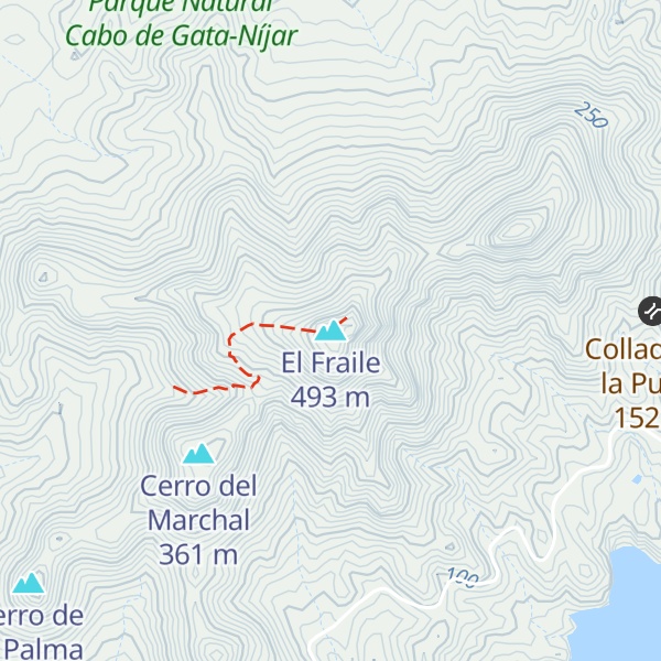 Map of El Fraile