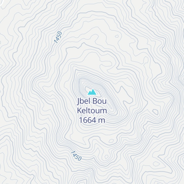 Map of Jbel Bou Keltoum