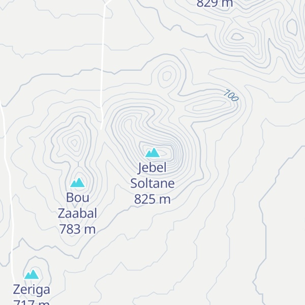 Map of Jebel Soltane