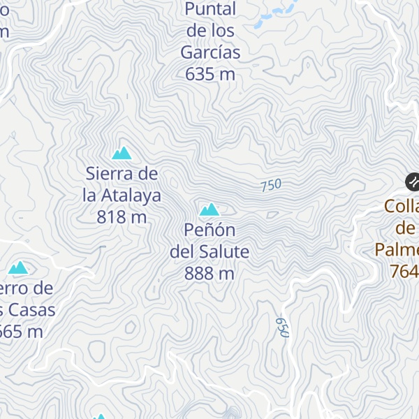 Map of Peñón del Salute