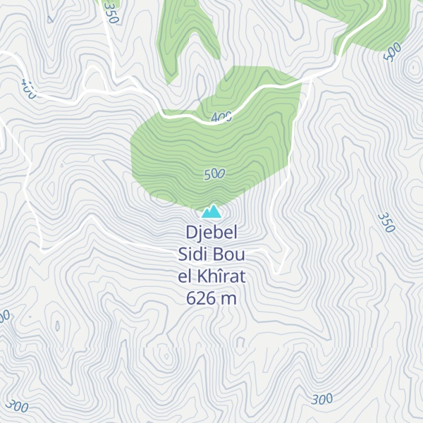 Map of Djebel Sidi Bou el Khîrat