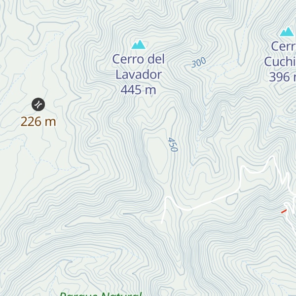Map of Cerro Rellana