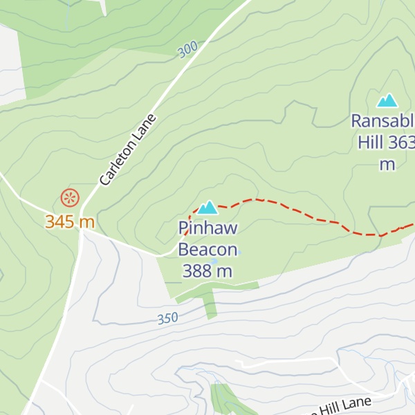 Map of Pinhaw Beacon
