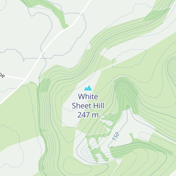 Map of White Sheet Hill