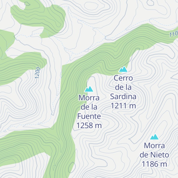 Map of Morra de la Fuente