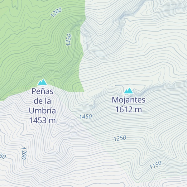 Map of Peñas del Águila