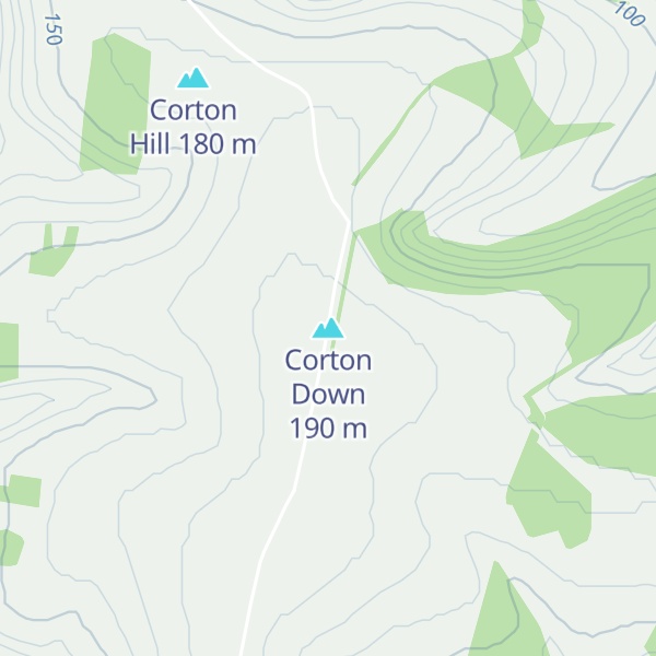 Map of Corton Down