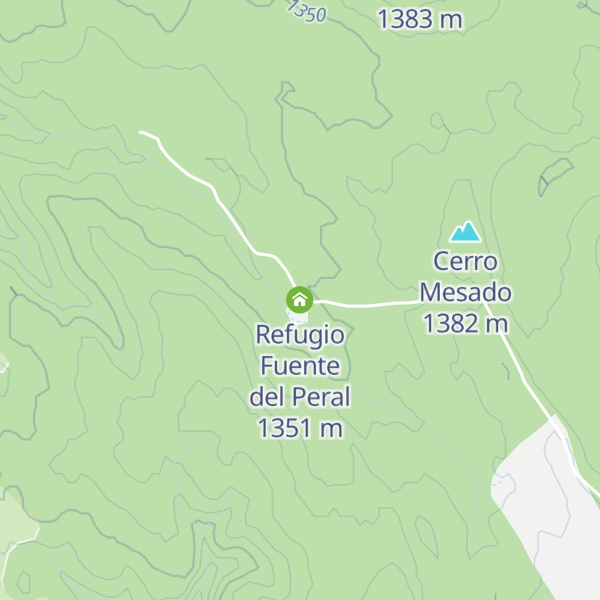 Map of Refugio Fuente del Peral