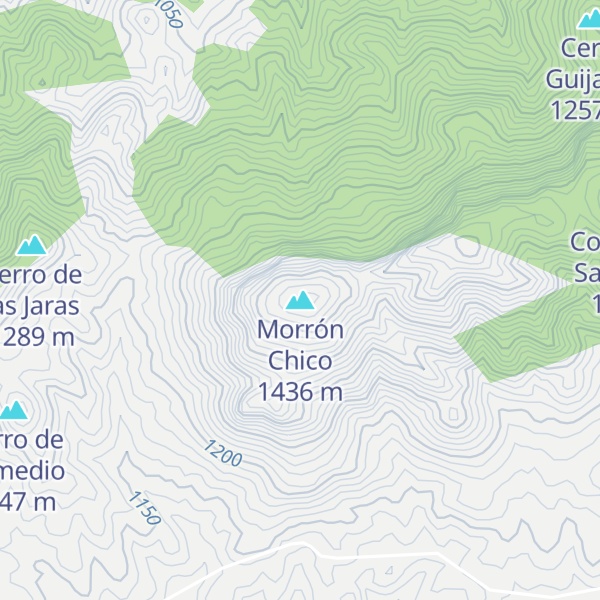 Map of Morrón Chico